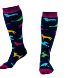 Squelch Dog Outline Adult Welly Sock