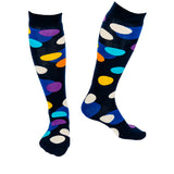 Squelch Chunky Spots Adult Welly Sock