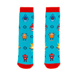 Squelch Robots Mini Welly Sock 3-6 Years