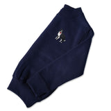 Standing Border Collie Jumper - Black Embroidery