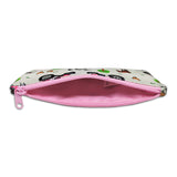 Girls Grey and Pink Tractor Pencil Case