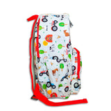 Boys Large Red Personalised Tractor Backpack