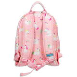 Girls Medium Pink Personalised Unicorn Backpack