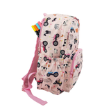 Girls Large Pink Personalised Farm & Tractor Backpack