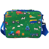 Boys Green Personalised Tractor &  Farm Lunch Box