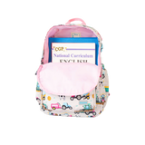 Girls Large Pink Personalised Tractor & Farm Backpack