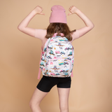Girls Large Pink Personalised Tractor & Farm Backpack