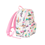 Girls Medium Personalised Pink Tractor & Farm Backpack