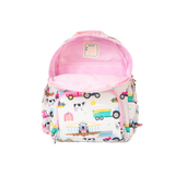Girls Medium Personalised Pink Tractor & Farm Backpack