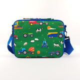 Boys Green Personalised Tractor &  Farm Lunch Box