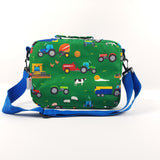 Boys Green Personalised Tractor &  Farm Lunch Box
