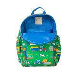 Boys Medium Personalised Tractor & Farm Print Backpack