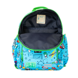 Kids Medium Multi Colour Personalised Football Print Backpack