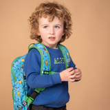 Kids Medium Multi Colour Personalised Football Print Backpack