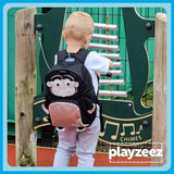 Misty the Gorilla Black Personalised Medium Backpack