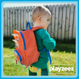 Toddler Mini Orange Personalised Dinosaur Backpack - Terry the Triceratops