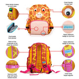 Bella The Giraffe Yellow Personalised Medium Backpack