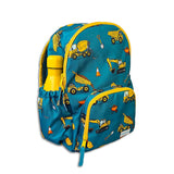 Boys Medium Green Personailsed Digger Print Backpack