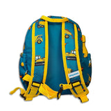 Boys Medium Green Personailsed Digger Print Backpack