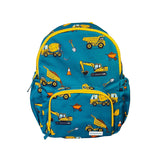 Boys Medium Green Personailsed Digger Print Backpack