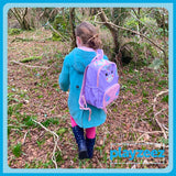 Girls Pink Personalised Medium Unicorn Backpack - Luna the Unicorn