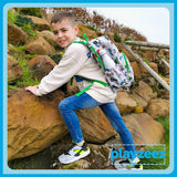 Boys Large Green Personalised Tractor Backpack