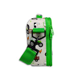 Boys Green Personalised Tractor Lunch Box