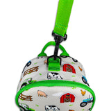 Boys Mini Green Personalised Tractor Backpack with Reins