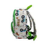 Boys Mini Green Personalised Tractor Backpack with Reins