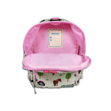Girls Mini Grey and Pink Personalised Tractor Backpack with Reins