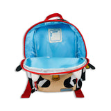 Toddler Mini Black and White Personalised Cow Print Backpack with Reins - Cillian the Cow