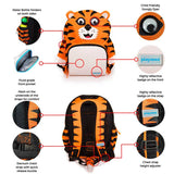 Eli The Tiger Orange Personalised Medium Backpack