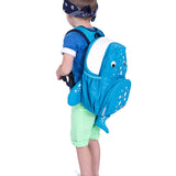 Winston The Whale Blue Personalised Medium Backpack