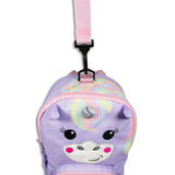 Girls Pink Personalised Mini Unicorn Backpack with Reins - Luna the Unicorn