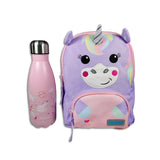 Girls Pink Personalised Mini Unicorn Backpack with Reins - Luna the Unicorn