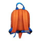 Toddler Mini Orange Personalised Dinosaur Backpack - Terry the Triceratops