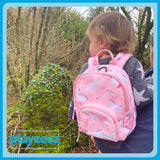 Toddler Mini Pink Personalised Unicorn Print Backpack