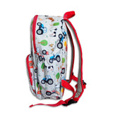 Boys Medium Red Personalised Tractor Backpack