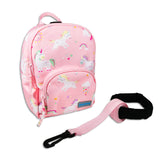 Toddler Mini Pink Personalised Unicorn Print Backpack