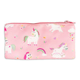 Girls Pink Unicorn Print Pencil Case