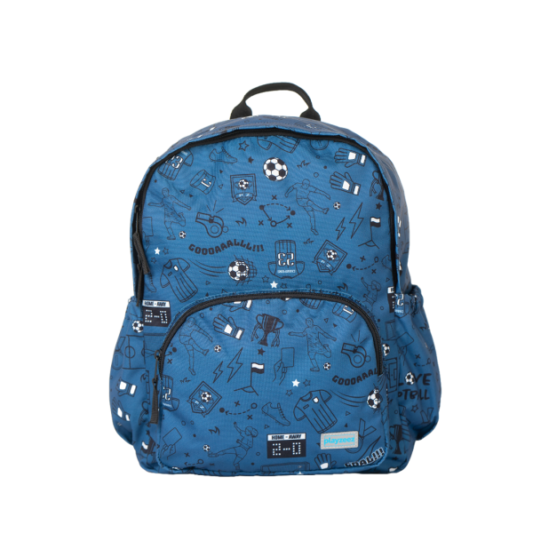 Boys Large Personalised Dark Blue Football Backpack